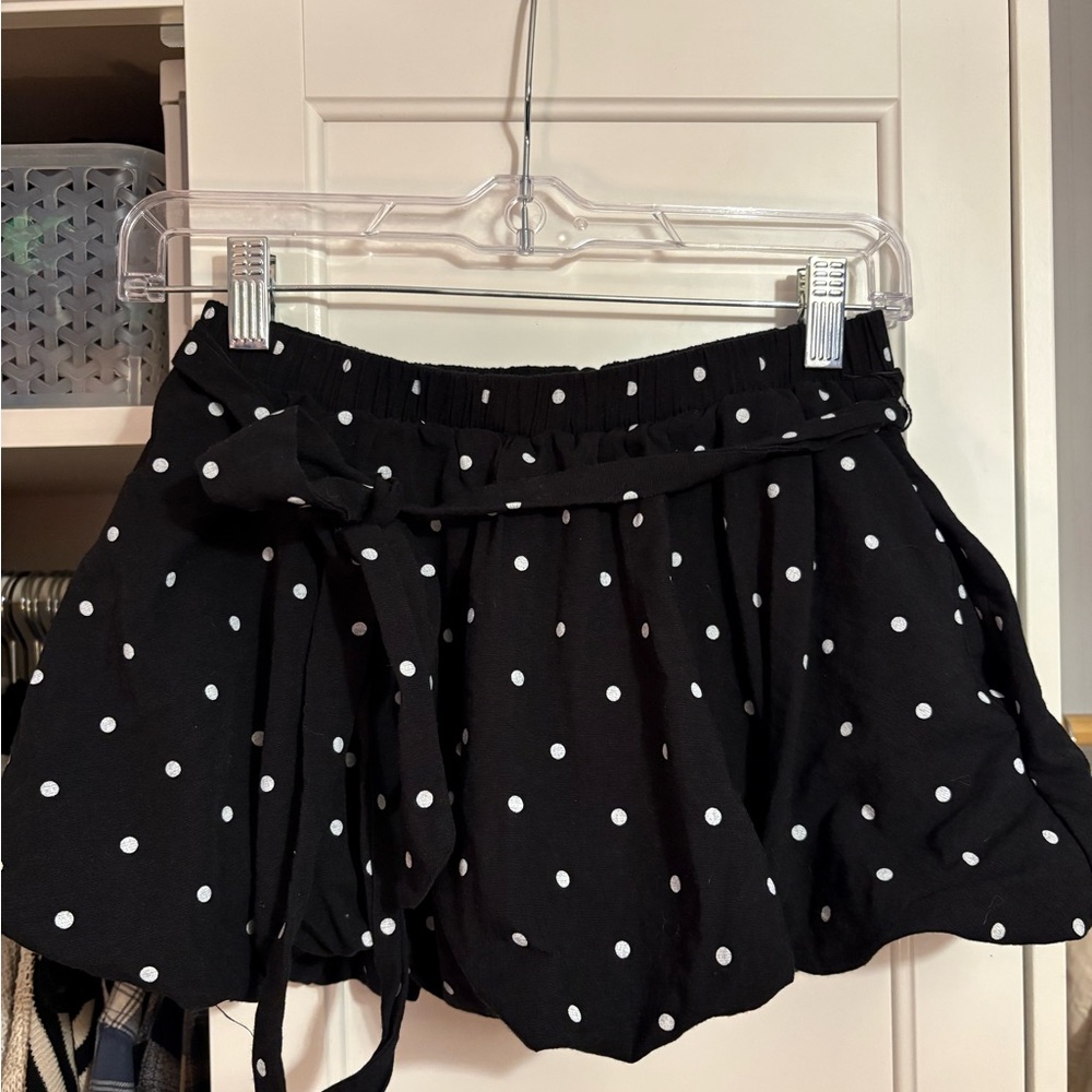Black Polka Dot Skirt